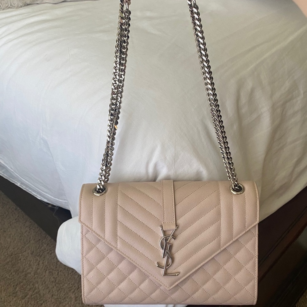 YSL ENVELOPE MEDIUM BAG IN MIX MATELASSÉ
